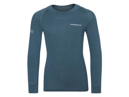 E NDRD dětské termo tričko dlouhý rukáv bambus zelená | PRG00555_zelená