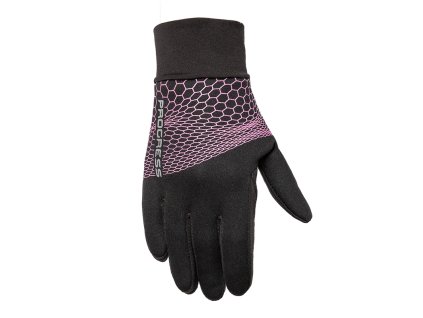 COOLIO GLOVES dětské zimní rukavice černá/růžová | PRG00558_černá/růžová