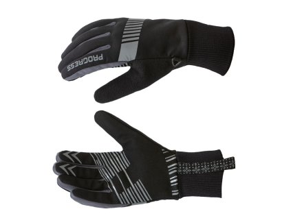 SNOWSPORT GLOVES zimní běžkařské rukavice černá/šedá | PRG00571_černá/šedá