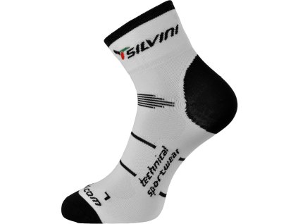 Unisex ponožky Silvini UA445 Orato white (Velikost 39-41)