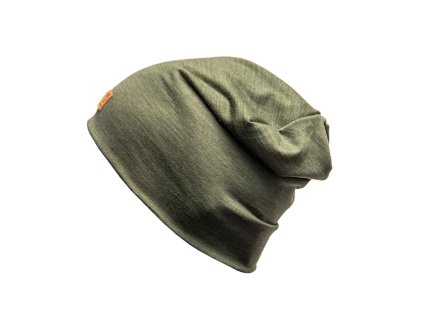 MW FREEBEANIE merino čepice khaki melír | PRG00623_khaki melír