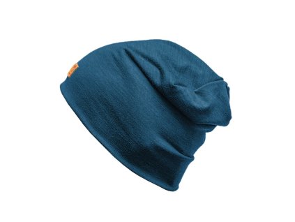 MW FREEBEANIE merino čepice petrol melír | PRG00623_petrol melír