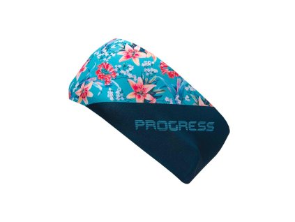 TR HDB PRINT sportovní široká čelenka flowers | PRG00647_flowers