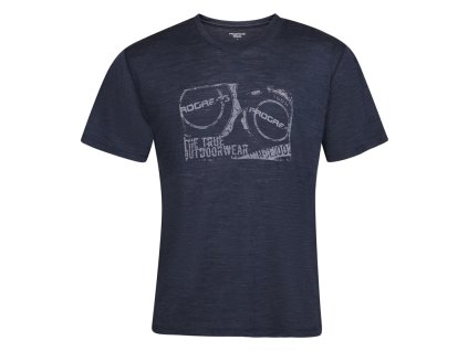 AORAKI pánské merino triko tm.modrý melír | PRG00702_tm.modrý melír