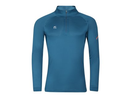 TX NRZ pánský funkční rolák s krátkým zipem petrol | PRG00731_petrol