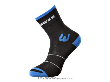 WALKING letní turistické ponožky èerná/modrá | PRG00180_èerná/modrá