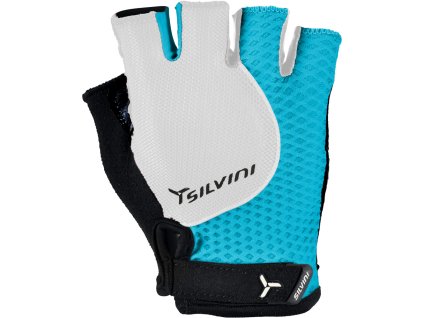 Dětské cyklistické rukavice Silvini CA1024 Sasso ocean-white (Velikost 5-6)
