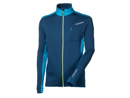 HURICAN pánská funkční sportovní mikina petrol/tyrkys | PRG00455_petrol/tyrkys