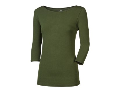 ANIKA dámské triko s 3/4 rukávem s bambusem khaki | PRG00474_khaki