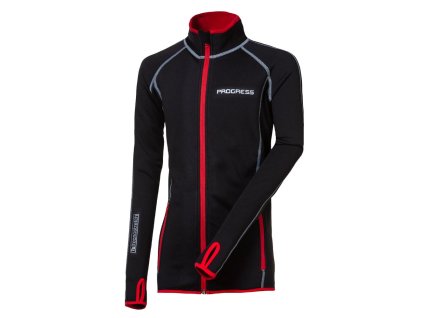 TOREZ JUNIOR chlapecká funkční mikina černá/červená | PRG00546_černá/červená