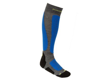 MERINO HIGH SOX podkolenky s merinem šedá/tm.modrá | PRG00589_šedá/tm.modrá