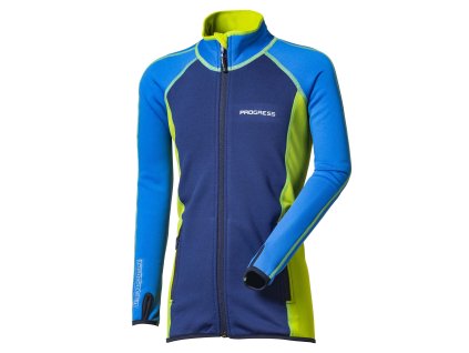 TOREZ KID chlapecká funkční mikina modrá/zelená | PRG00594_modrá/zelená