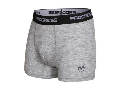 WARRIOR pánské boxerky s merinem šedý melír | PRG00700_šedý melír