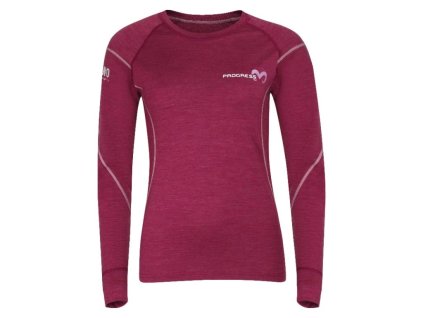 22784 mw ndrz damske merino triko s dlouhym rukavem prg00629