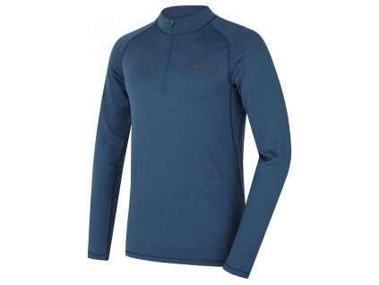 Merino termoprádlo triko Merow zip M blue | HSK21284_HT0-0809