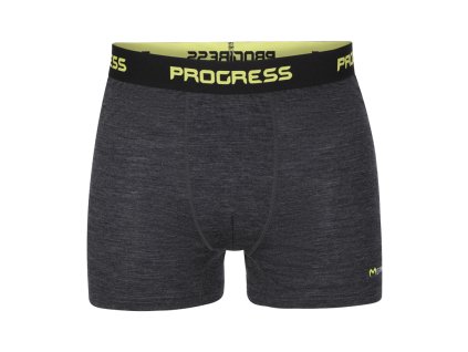 MW SKN 170 pánské merino boxerky černý melír | PRG20600_ern-melr
