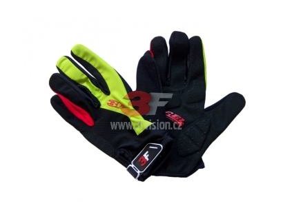 Cyklo rukavice dlouhoprsté 2110 zelená/černá | 3FV00347_zelená/černá