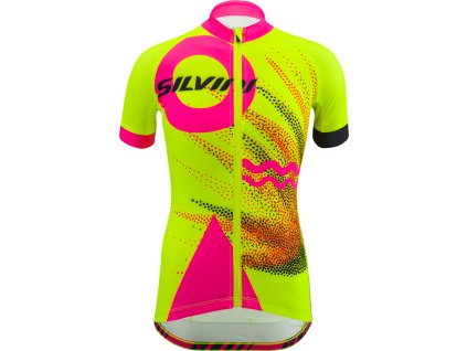 Dětský dres Silvini CD1433 Tanaro neon-pink (Velikost 134-140)