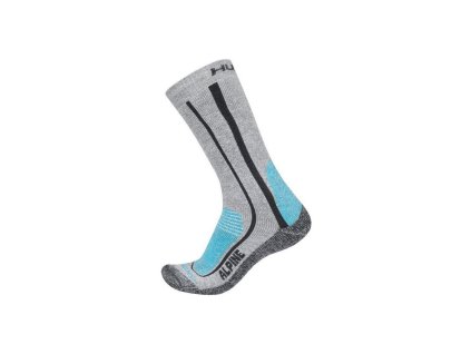 Zimní trekové ponožky Alpine šedá | HSK00256_šedá