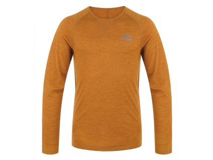 Pánské merino termoprádlo triko Merow M mustard | HSK00930_mustard