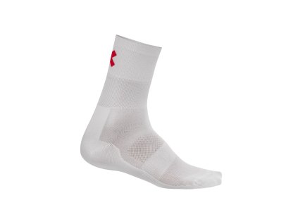 Cyklistické ponožky vysoké RIDE ON Z bílá/červená | KLS00130_bílá/červená
