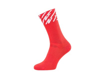 Unisex ponožky Silvini UA1634 Oglio ruby-white | SLV00323_ruby-white
