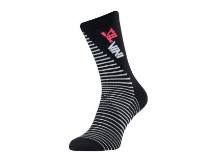 Unisex ponožky Silvini UA1644 Ferugi black-red (Velikost 39-41)