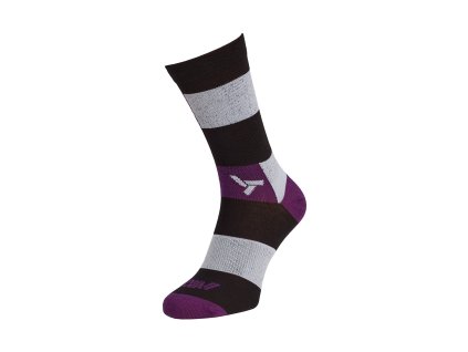 Silvini unisex ponožky UA1642 Bardiga black-plum (Velikost 39-41)