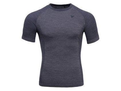 Silvini pánské merino triko MT1648 Soana charcoal-cloud (Velikost S/M)