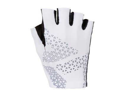 Unisex cyklistické rukavice Silvini UA1633 Sarca white-black (Velikost M)