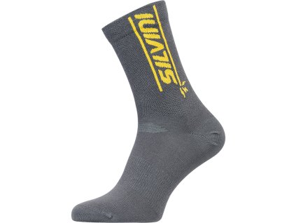 Silvini unisex ponožky UA1815 Avella charcoal-yellow | SLV00429_charcoal-yellow
