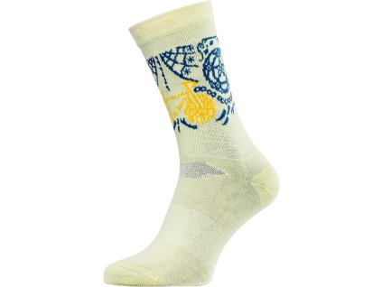 Silvini unisex ponožky UA1815 Avella yellow-blue (Velikost 36-38)