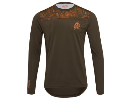 Silvini pánský dres MD1804 Ello olive-orange (Velikost XS)