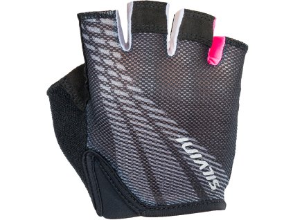 Dětské cyklistické rukavice Silvini CA1818 Team black-pink (Velikost 9-10)