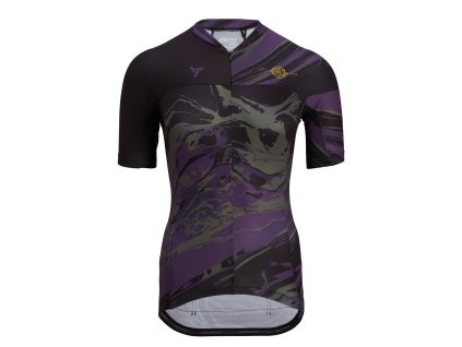 Dámský dres Silvini WD1621 Catirina black-plum (Velikost XS)