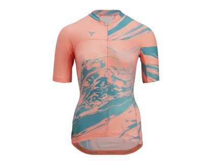 Dámský dres Silvini WD1621 Catirina coral-green (Velikost XS)
