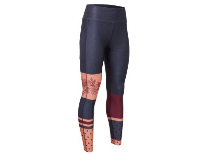 Silvini dámské legíny WP2123 Veniana charcoal-orange (Velikost XS)