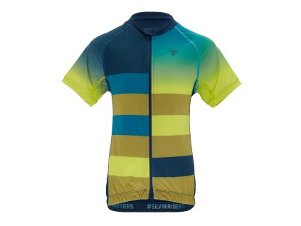Dětský dres Silvini CD2284 Mazzani navy-lime (Velikost 122-128)