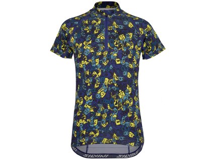 Dětský dres Silvini CD1434 Scrivia blue-neon (Velikost 110-116)