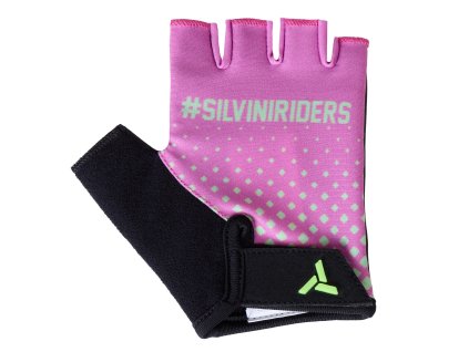 Dětské cyklistické rukavice Silvini CA2433 Gaioni blush-green (Velikost 5-6)