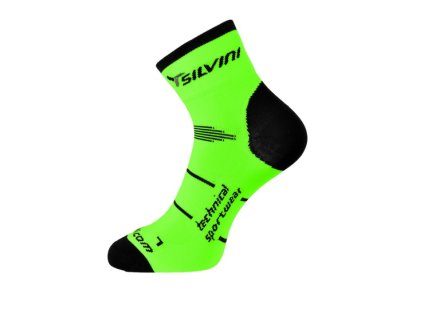 Cyklistické ponožky ORATO UA453 green-charcoal (Velikost 36-38)