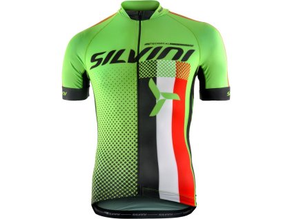 Pánský cyklodres TEAM MD836 zelená (Velikost S)