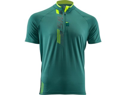 Pánský MTB dres TURANO MD1013 x olive-neon (Velikost M)
