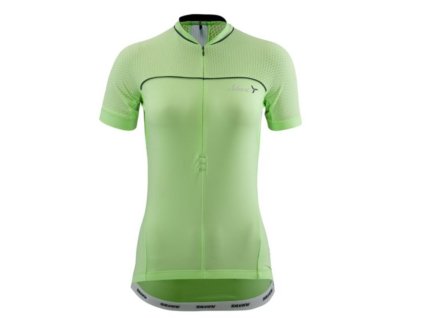 Dámský cyklodres CATIRINA WD1002 lime-charcoal (Velikost S)