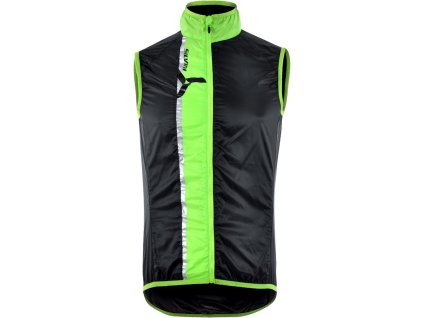 Cyklistická vesta GARCIA MJ803 black/green (Velikost M)
