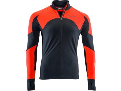 Pánská sportovní mikina MATESE Pro MJ712 charcoal-orange (Velikost M)