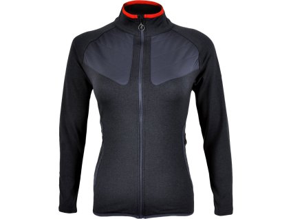 Dámská funkèní mikina CERRETE PRO WJ1147 black-red (Velikost S)