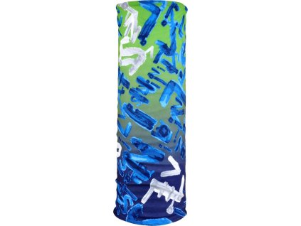 Dìtský zateplený šátek Rozes UA1133 green/navy (Velikost one size)