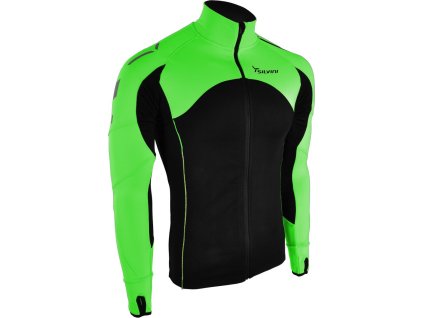 Pánská sportovní mikina Matese Pro MJ712 black/green (Velikost M)