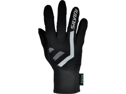 Vìtru odolné softshellové rukavice Tiber UA1125 black-charcoal (Velikost S)